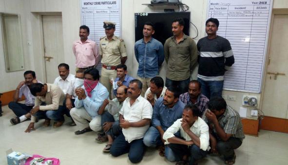 ಅಕ್ರಮ ಜೂಜಾಟ:13 ಮಂದಿ ಬಂಧನ